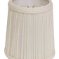 HomeRoots 4" White Chandelier Broadcloth Lampshades in Set of 6
