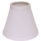 HomeRoots 4" White Chandelier No Slub Lampshades in Set of 6