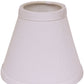 HomeRoots 4" White Chandelier No Slub Lampshades in Set of 6