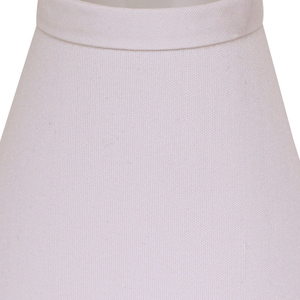 HomeRoots 4" White Chandelier No Slub Lampshades in Set of 6