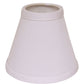 HomeRoots 4" White Chandelier No Slub Lampshades in Set of 6