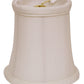 HomeRoots 4" White Slanted Chandelier Tissue Shantung Lampshades in Set of 6