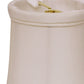 HomeRoots 4" White Slanted Chandelier Tissue Shantung Lampshades in Set of 6