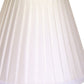 HomeRoots 4" White Slanted Pleat Chandelier Silk Lampshades in Set of 6