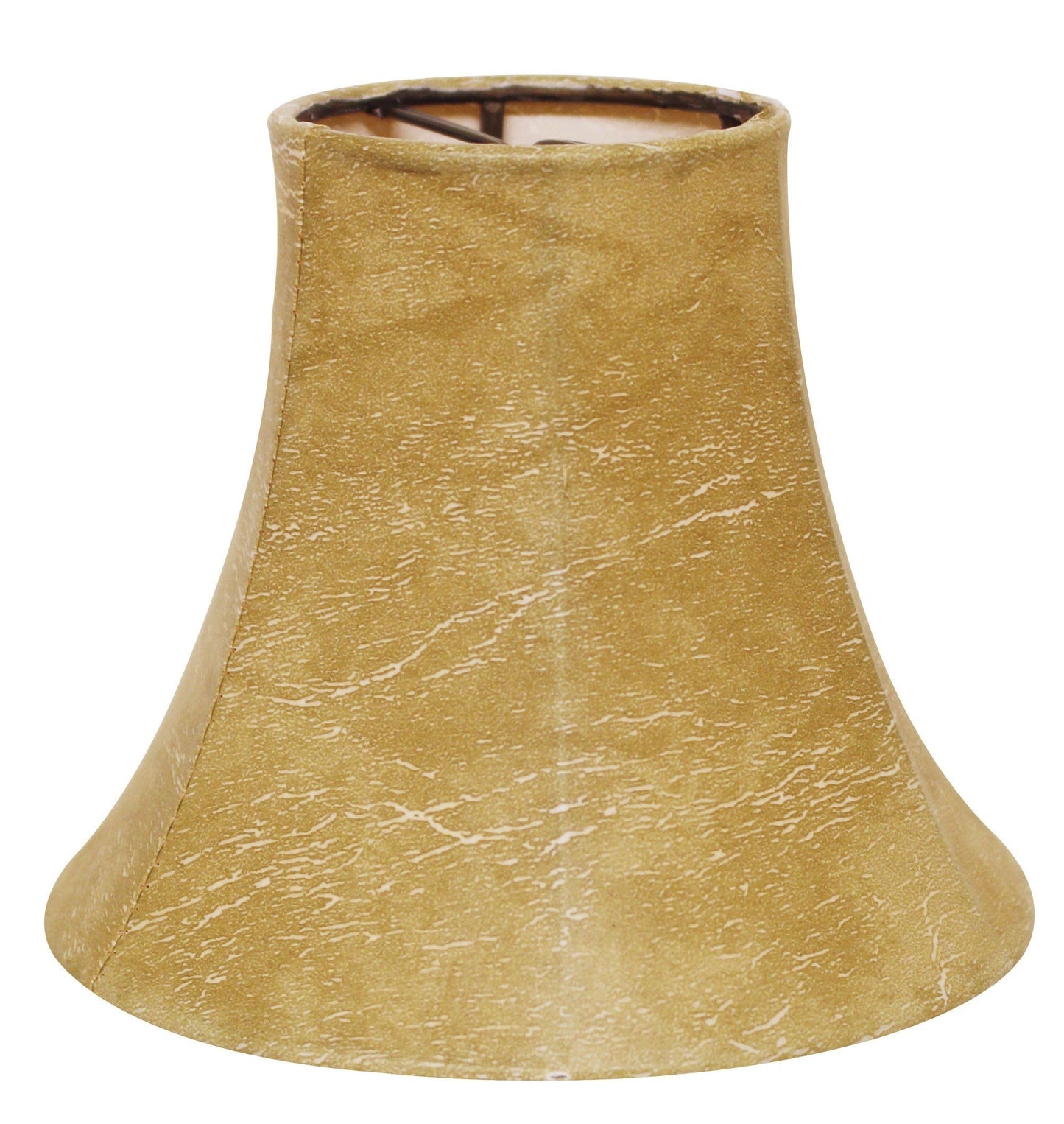 HomeRoots 5" Antique Parchment Empire Slanted Chandelier Lampshades in Set of 6