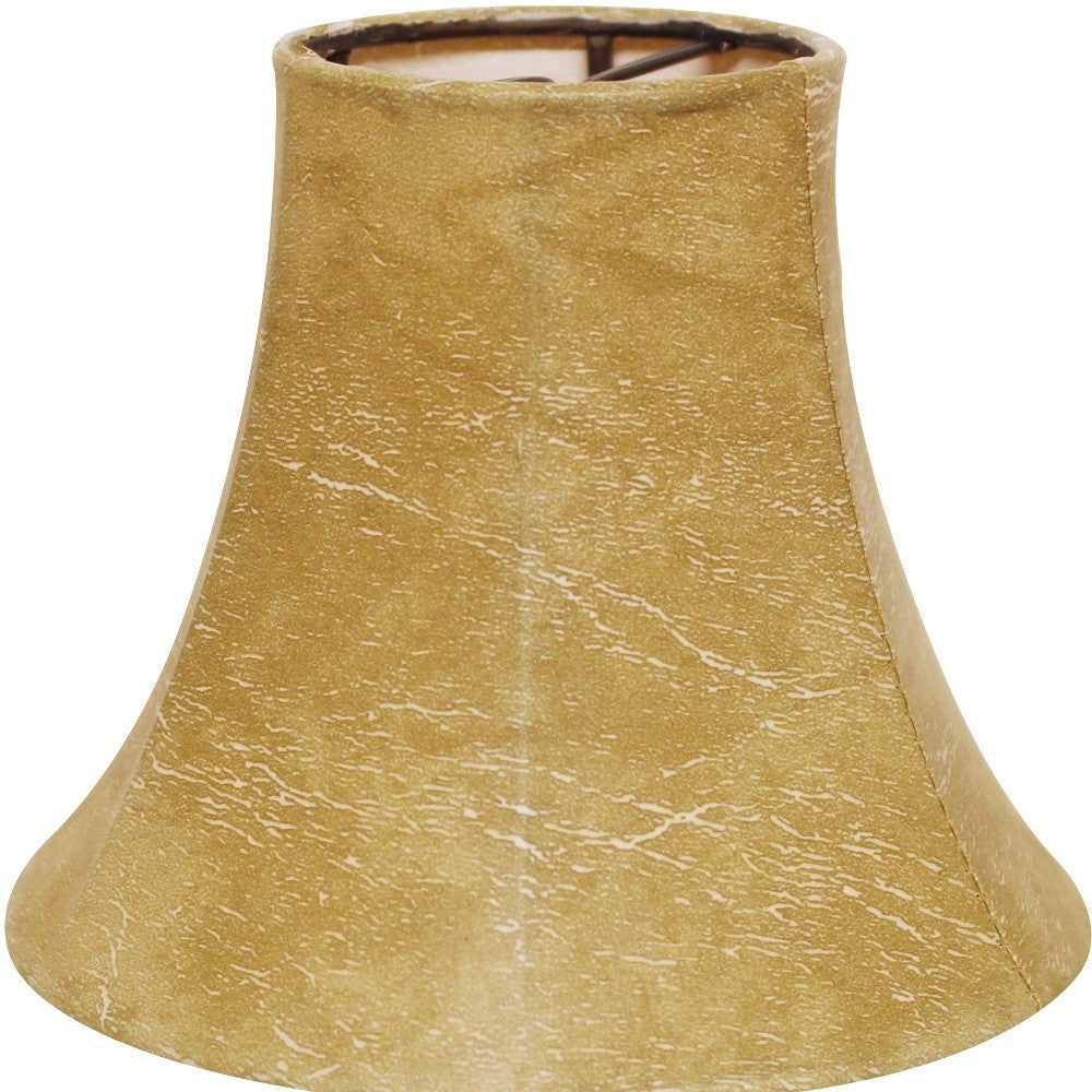 HomeRoots 5" Antique Parchment Empire Slanted Chandelier Lampshades in Set of 6