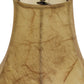 HomeRoots 5" Antique Parchment Empire Slanted Chandelier Lampshades in Set of 6