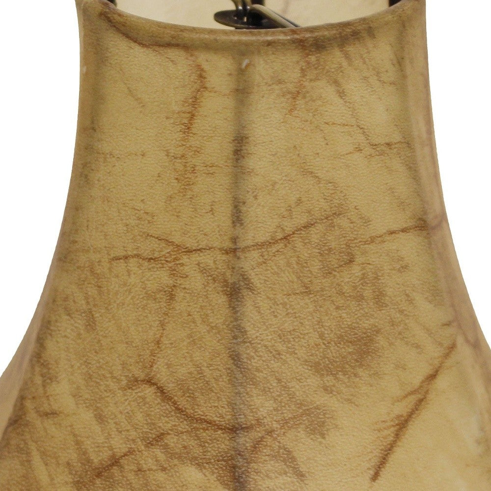 HomeRoots 5" Antique Parchment Empire Slanted Chandelier Lampshades in Set of 6