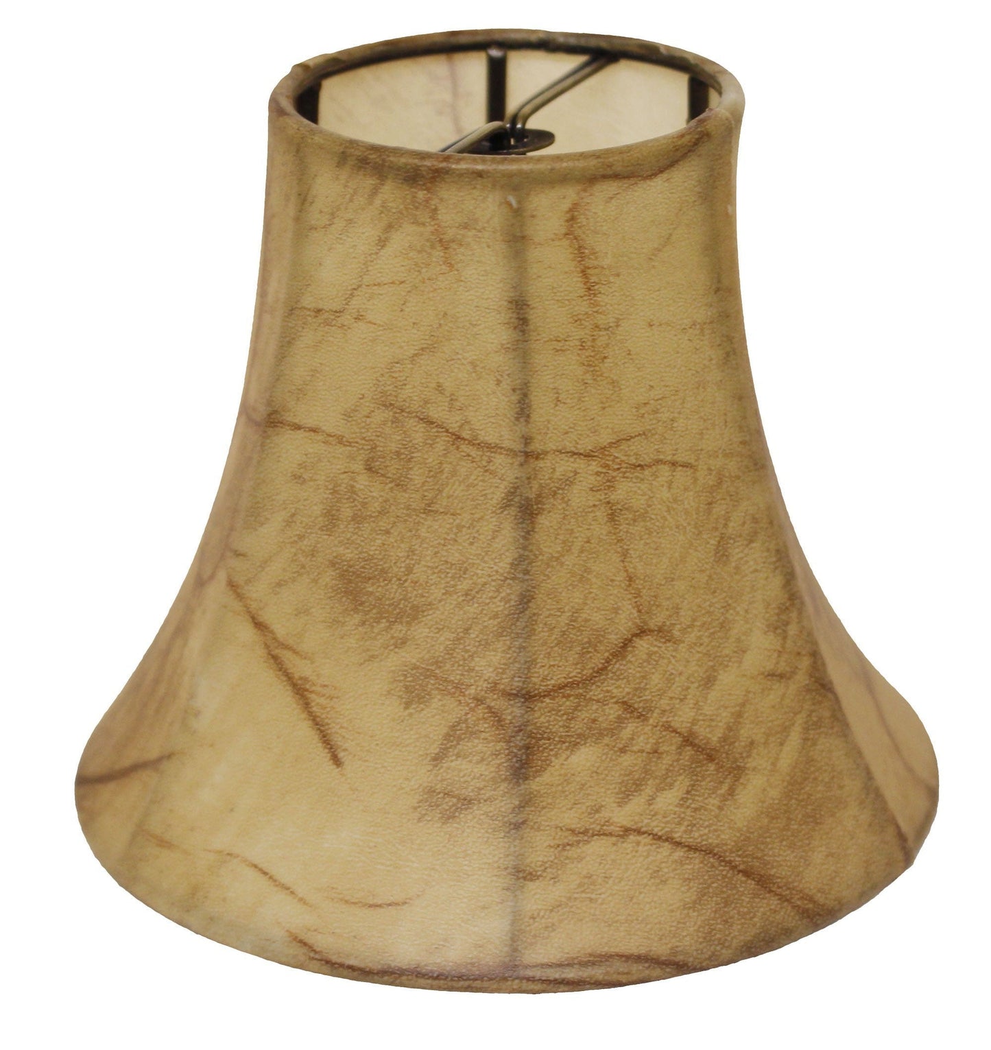 HomeRoots 5" Antique Parchment Empire Slanted Chandelier Lampshades in Set of 6