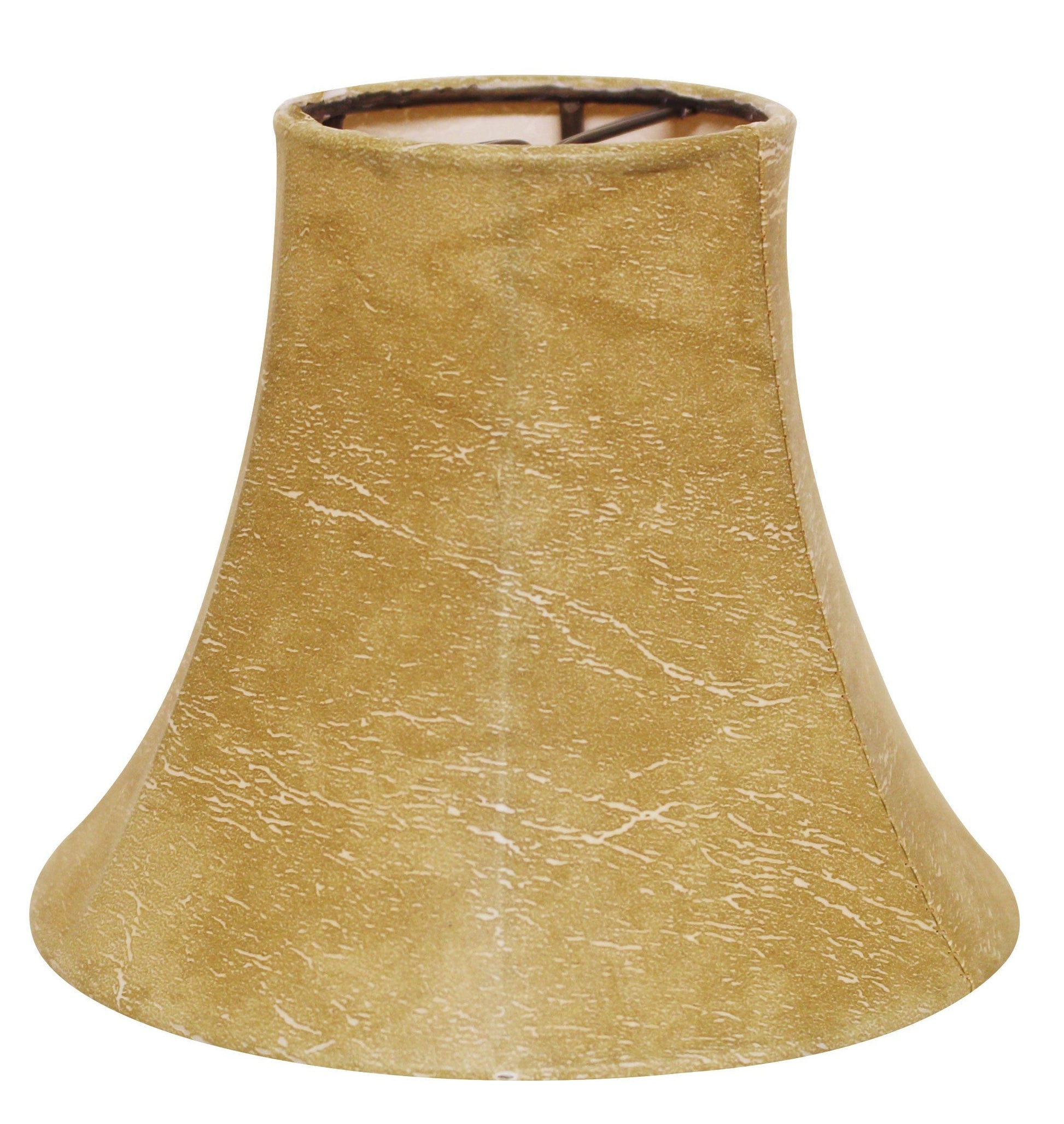 HomeRoots 5" Antique Parchment Empire Slanted Chandelier Lampshades in Set of 6