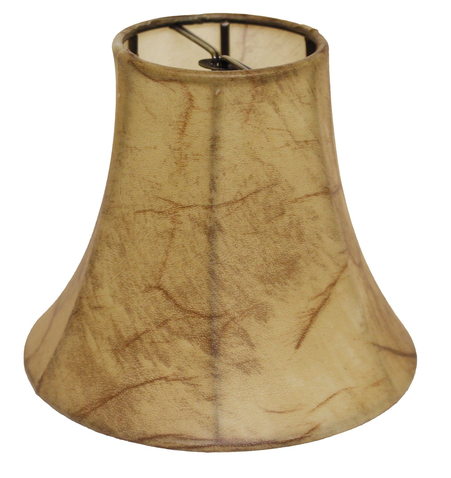 HomeRoots 5" Antique Parchment Empire Slanted Chandelier Lampshades in Set of 6