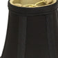 HomeRoots 5" Black and Bronze Premium Chandelier Dupioni Lampshades in Set of 6