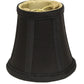 HomeRoots 5" Black and Bronze Premium Chandelier Dupioni Lampshades in Set of 6