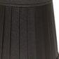 HomeRoots 5" Black and Gold Slanted Pleat Chandelier Silk Lampshades in Set of 6