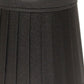 HomeRoots 5" Black and Gold Slanted Pleat Chandelier Silk Lampshades in Set of 6