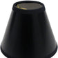HomeRoots 5" Black with White Chandelier Parchment Lampshades in Set of 6