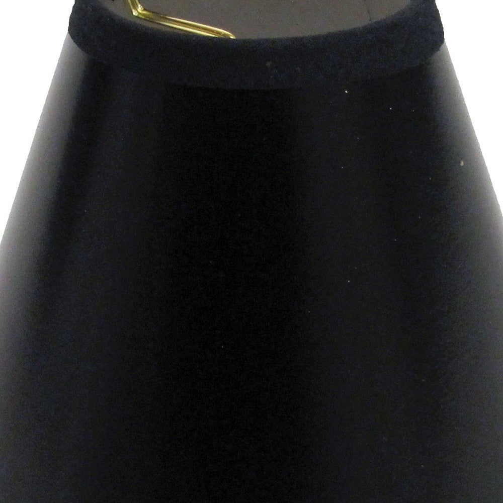 HomeRoots 5" Black with White Chandelier Parchment Lampshades in Set of 6