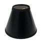 HomeRoots 5" Black with White Chandelier Parchment Lampshades in Set of 6