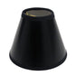 HomeRoots 5" Black with White Chandelier Parchment Lampshades in Set of 6