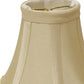 HomeRoots 5" Bright Yellow Slanted Chandelier Dupioni Lampshades in Set of 6