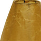HomeRoots 5" Brown Empire Slanted Chandelier Crinkle Oil Paper Lampshades in Set of 6