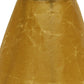 HomeRoots 5" Brown Empire Slanted Chandelier Crinkle Oil Paper Lampshades in Set of 6