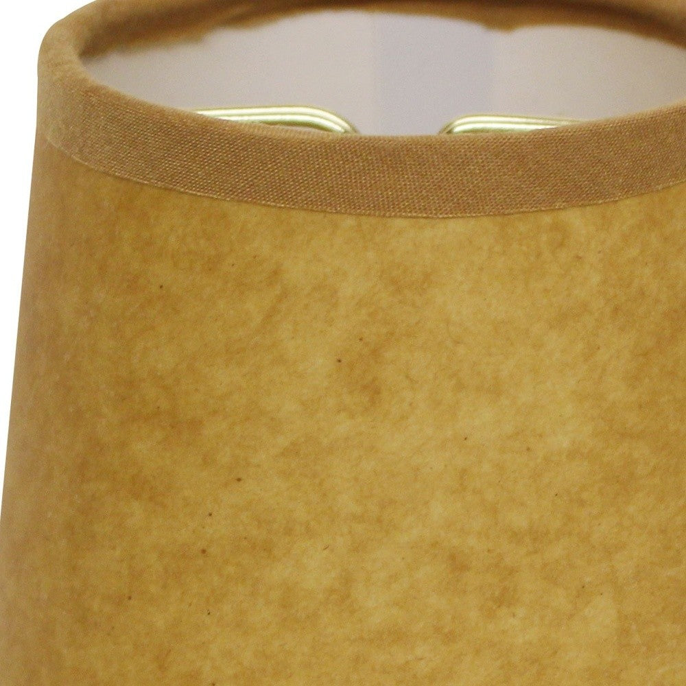 HomeRoots 5" Canvas Chandelier Kraft Paper Lampshades in Set of 6