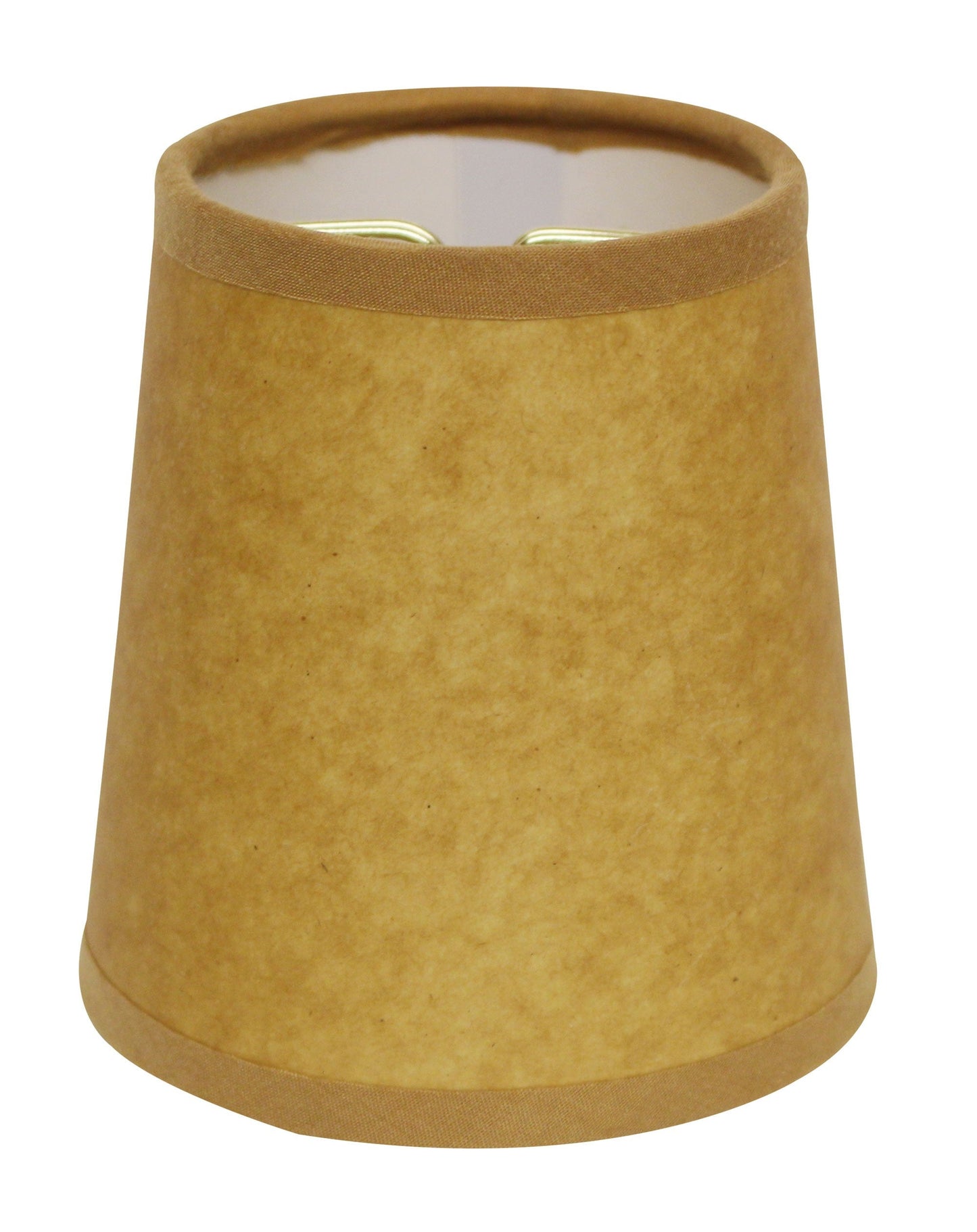 HomeRoots 5" Canvas Chandelier Kraft Paper Lampshades in Set of 6