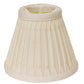 HomeRoots 5" Cream Empire Slanted Chandelier Shantung Lampshades in Set of 6