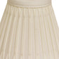 HomeRoots 5" Cream Empire Slanted Chandelier Shantung Lampshades in Set of 6