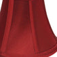 HomeRoots 5" Crimson Slanted Chandelier Dupioni Lampshades in Set of 6