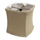 HomeRoots 5" Dune Soft Box Chandelier Linen Lampshades in Set of 6