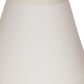 HomeRoots 5" Gloss White Chandelier Parchment Lampshades in Set of 6