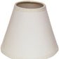 HomeRoots 5" Gloss White Chandelier Parchment Lampshades in Set of 6
