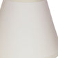 HomeRoots 5" Gloss White Chandelier Parchment Lampshades in Set of 6