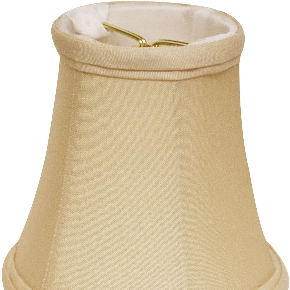 HomeRoots 5" Inherent Slanted Chandelier Pongee Silk Lampshades in Set of 6