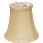 HomeRoots 5" Inherent Slanted Chandelier Pongee Silk Lampshades in Set of 6
