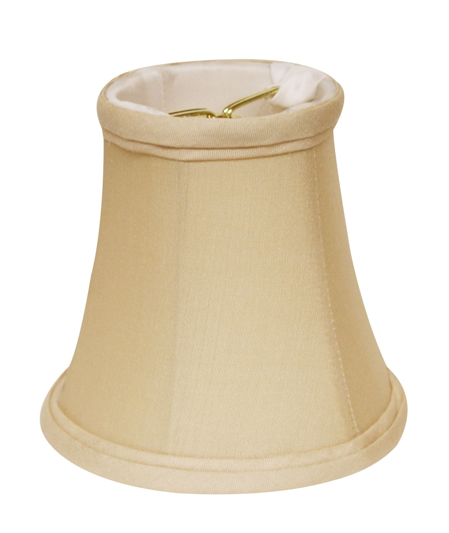 HomeRoots 5" Inherent Slanted Chandelier Pongee Silk Lampshades in Set of 6