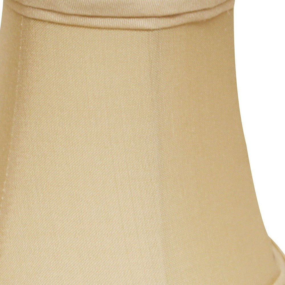 HomeRoots 5" Inherent Slanted Chandelier Pongee Silk Lampshades in Set of 6