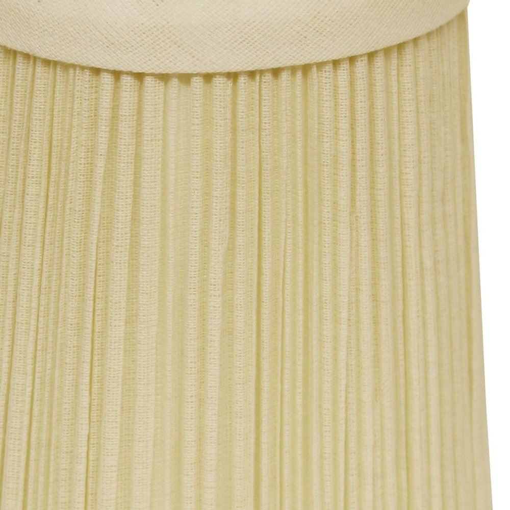 HomeRoots 5" Ivory Chandelier Broadcloth Lampshades in Set of 6