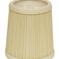 HomeRoots 5" Ivory Chandelier Broadcloth Lampshades in Set of 6