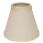 HomeRoots 5" Ivory Chandelier No Slub Lampshades in Set of 6