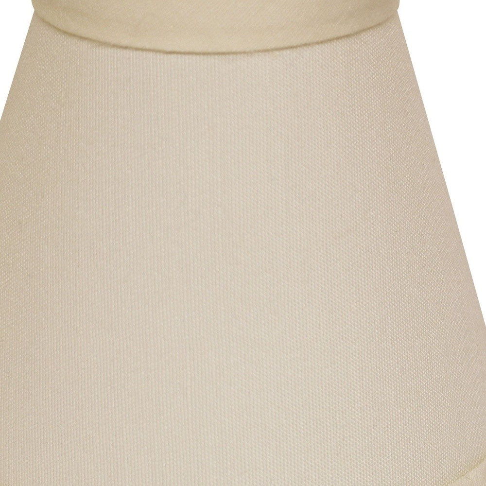 HomeRoots 5" Ivory Chandelier No Slub Lampshades in Set of 6