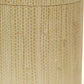 HomeRoots 5" Ivory Grasscloth Drum Chandelier Grasscloth Lampshades in Set of 6