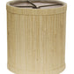 HomeRoots 5" Ivory Grasscloth Drum Chandelier Grasscloth Lampshades in Set of 6