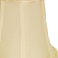 HomeRoots 5" Ivory Slanted Chandelier Dupioni Lampshades in Set of 6