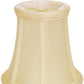 HomeRoots 5" Ivory Slanted Chandelier Dupioni Lampshades in Set of 6
