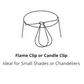 HomeRoots 5" Ivory Slanted Chandelier Dupioni Lampshades in Set of 6