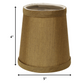 HomeRoots 5" Laurel Chandelier No Slub Lampshades in Set of 6