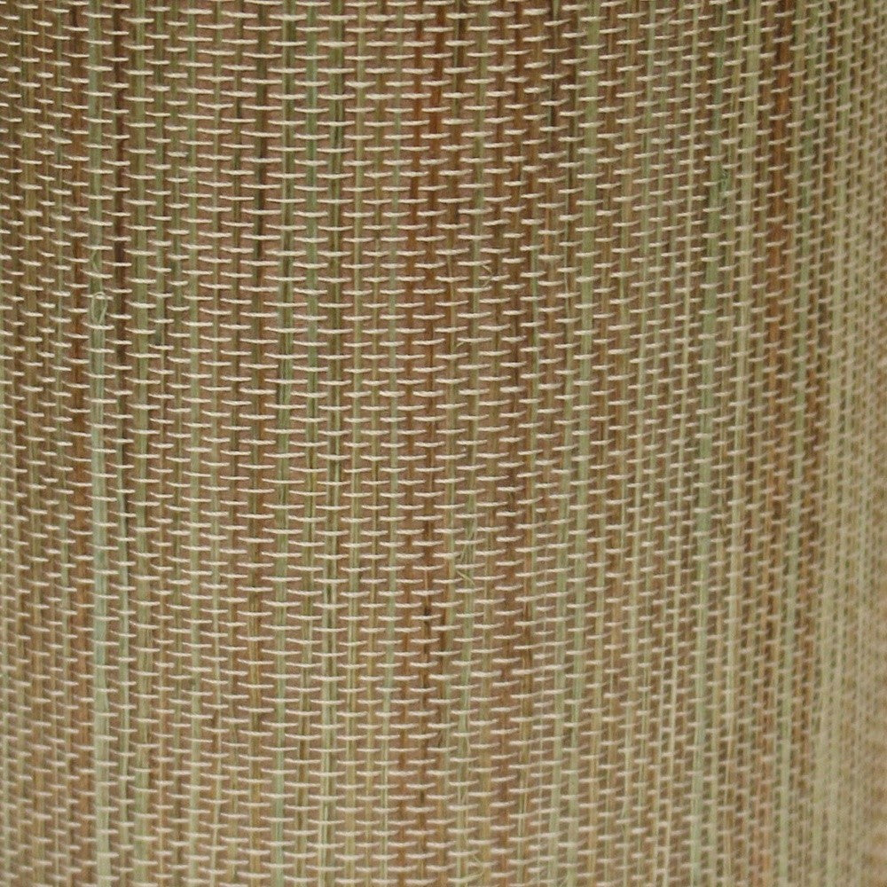 HomeRoots 5" Multicolor Grasscloth Drum Chandelier Grasscloth Lampshades in Set of 6